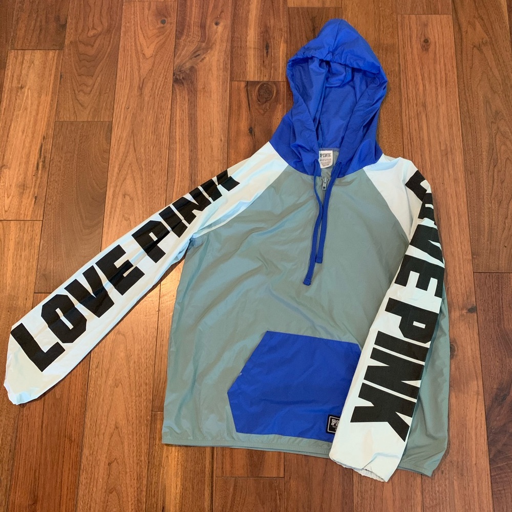 Pink rain jacket